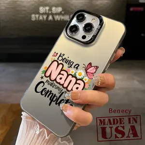 Phone Case for iPhone 15 16 14 Pro Max 13 12 11 XR XS Plus E Complete with Nana Pattern Matte Shockproof Anti-Scratch Stylish Smartphone Cover Cellphone Protective