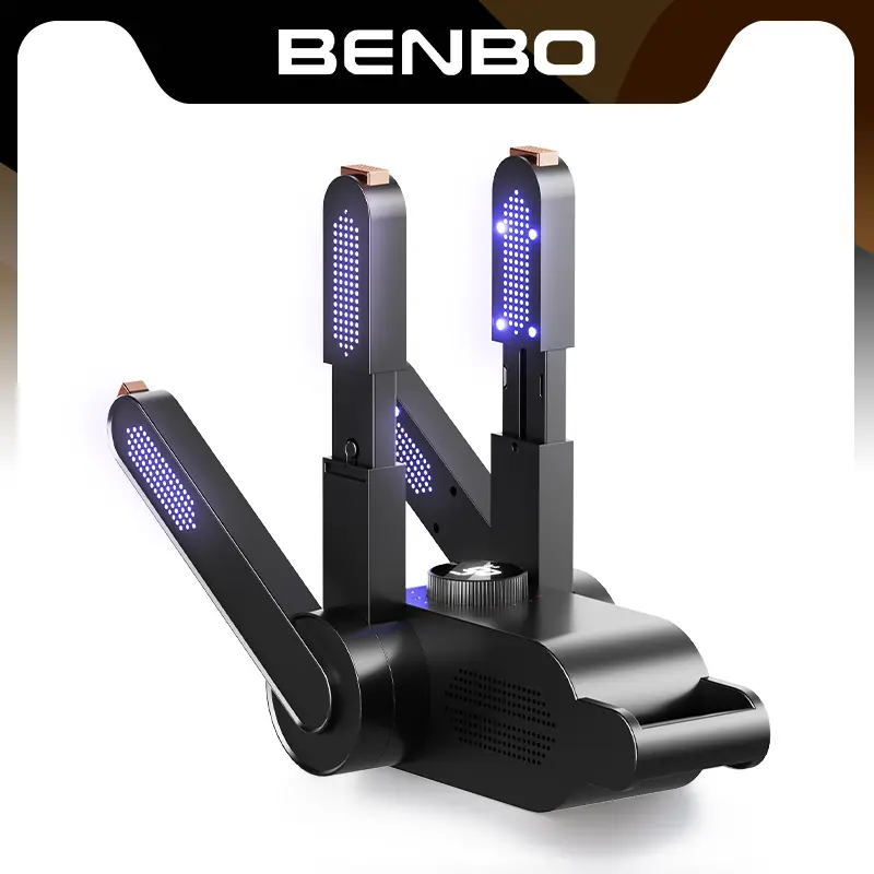 BENBO 4-Tube Shoe and Glove Dryer with Timer, Detachable Adjustable Warm Air Boot Dryer for Boxing Gloves, Snow Boots, Work Boots, Sneakers, Socks and Sports Gear