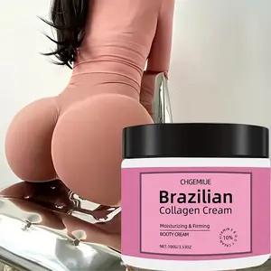 Brazil hip lifting cream, collagen and shea butter, moisturizing, formaldehyde free, all skin types can be used, cream, lifting and tightening buttocks, women only, Hydrating Firming Cream