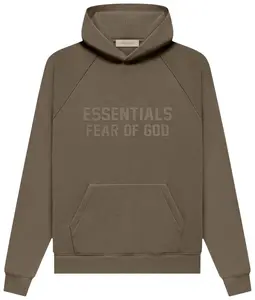 Fear of God Essentials Fleece Hoodie "Wood" Over Sized Fit