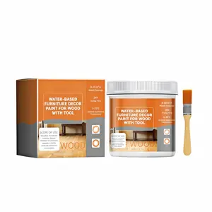 Waterborne Wood Paint Wood Furniture Paint Wood Door Paint Cabinet Refinishing Paint Furniture Restoration Coating Color Change Paint for Doors Cabinets Tables Chairs Trim DIY Wood Renovation Finish
