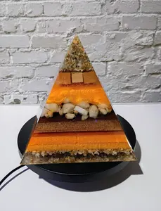 "For The Love Of Earth" - Large Epoxy Pyramid
