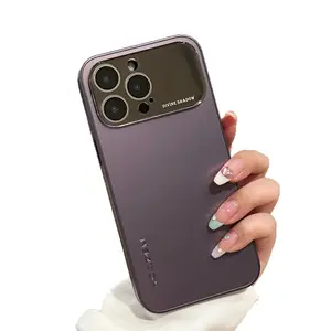 Shenying Matte Full-Coverage Large Window Case for iPhone 15 Pro Max, Shockproof, Simple Design, Lens Protector for 14/15