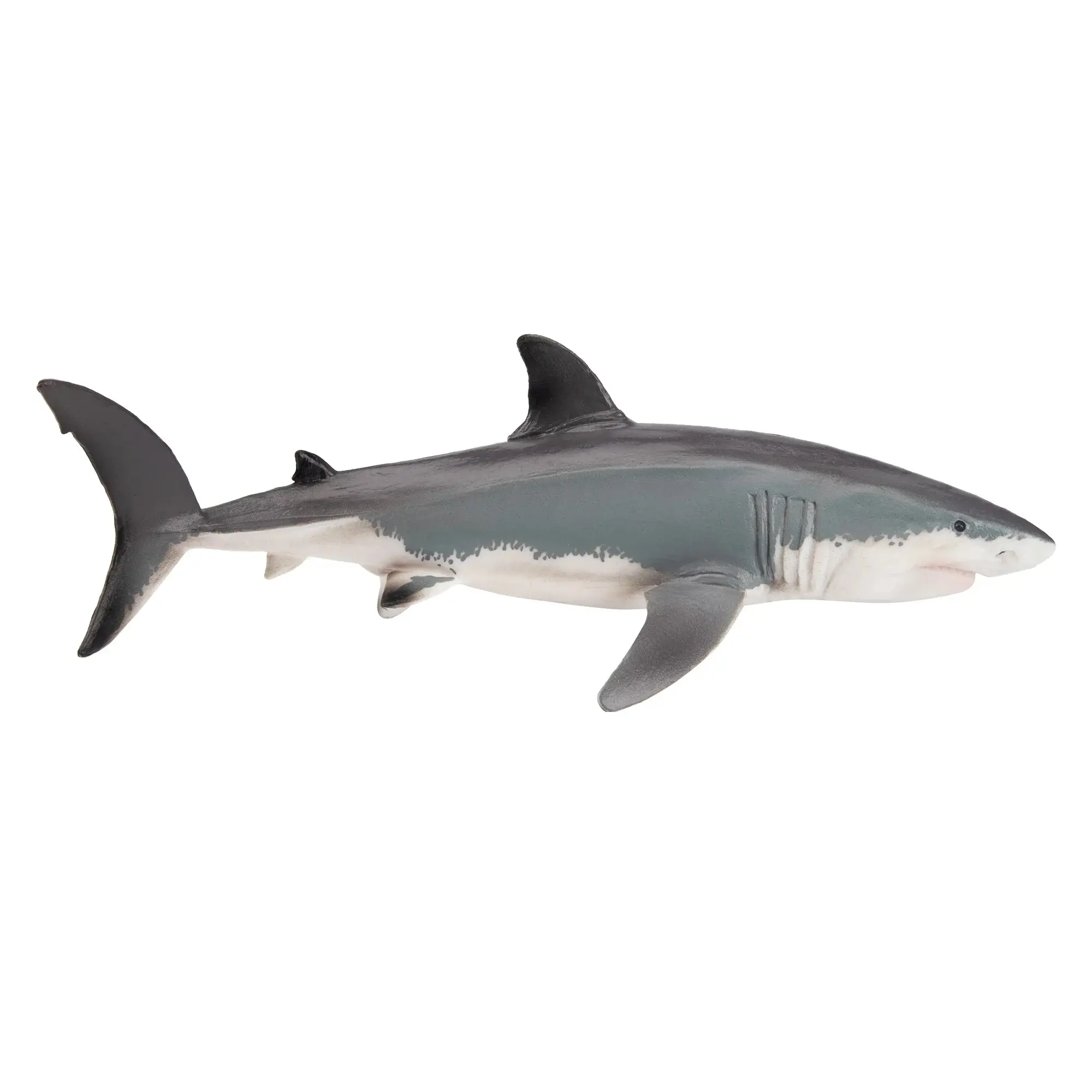 Toymany Hand-Painted Great White Shark Figurine – Realistic Marine Animal Model, Perfect for Early Education, Montessori Sensory Play, Cake & Party Decorations, Desk & Home Décor, Thoughtful Gifts, and Collectible Figurine