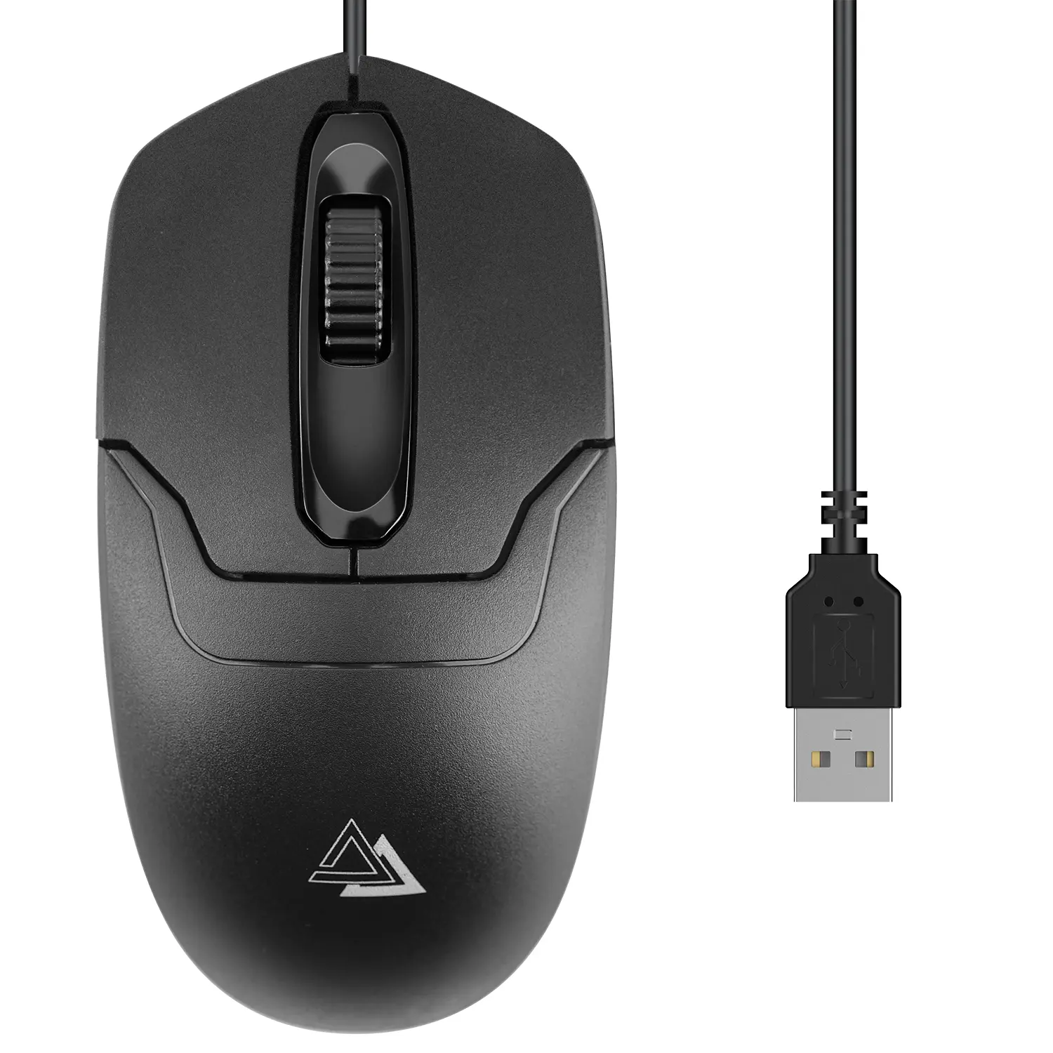 Corded Optical Mouse - 1000 DPI, 4.1 ft Cord, 3-Button Ambidextrous Design, PC Gaming Accessory for Laptop, Mac, Notebook, Corded Mouse