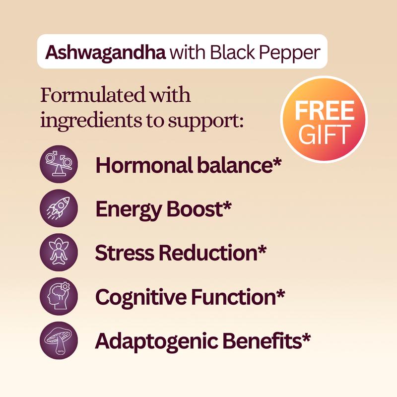 4inne Ashwagandha 1200mg Capsules Natural Supplement for Stress Relief & Calming Effects Non-GMO Verified