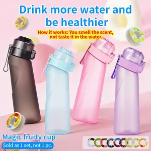 One 650ml sports UP water bottle with 5 capsules, made of high-quality Tritan material. Portable water cup, ideal gift for birthdays, Easter and Mother's Day, suitable for fitness, running, outdoor activities and more.