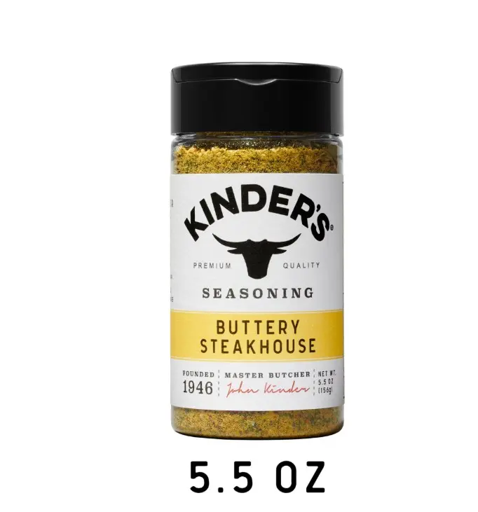 Kinder's Buttery Steakhouse Taffy Seasoning Blend, 5.5 oz, Non-GMO, MSG-Free, Keto-Friendly, Kosher