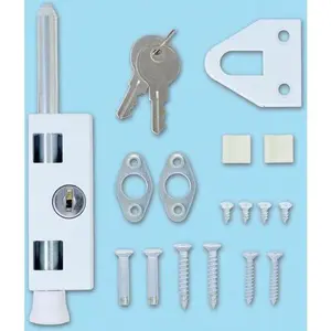 Enhanced Home Security Lock for Sliding Doors| Heavy-Duty Sliding Glass Door Lock with 2 Keys| Durable Patio Door Security Device| Easy Installation| Reusable Keyed Entry for Family Safety