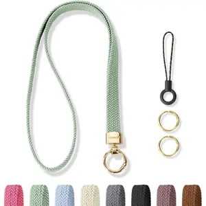 Stretchy Cute Lanyards for ID Badges, Thin Teacher Lanyard for Key, Long   ID Badge Lanyards for Women/Men