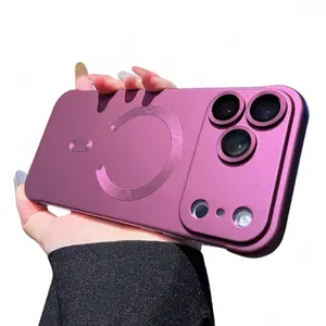 Customizable Metallic Paint Bezel-Less Magnetic Phone Case, Ultra-Thin Design, Compatible with iPhone 17 Pro #TikTokShop, Customize