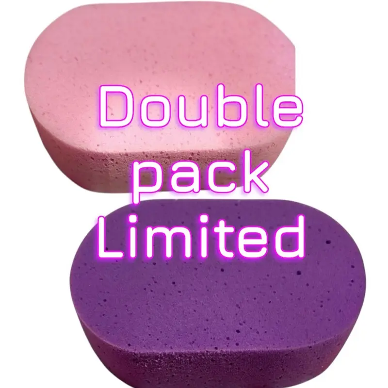 Pink and Purple Oval Sponge Bundle
