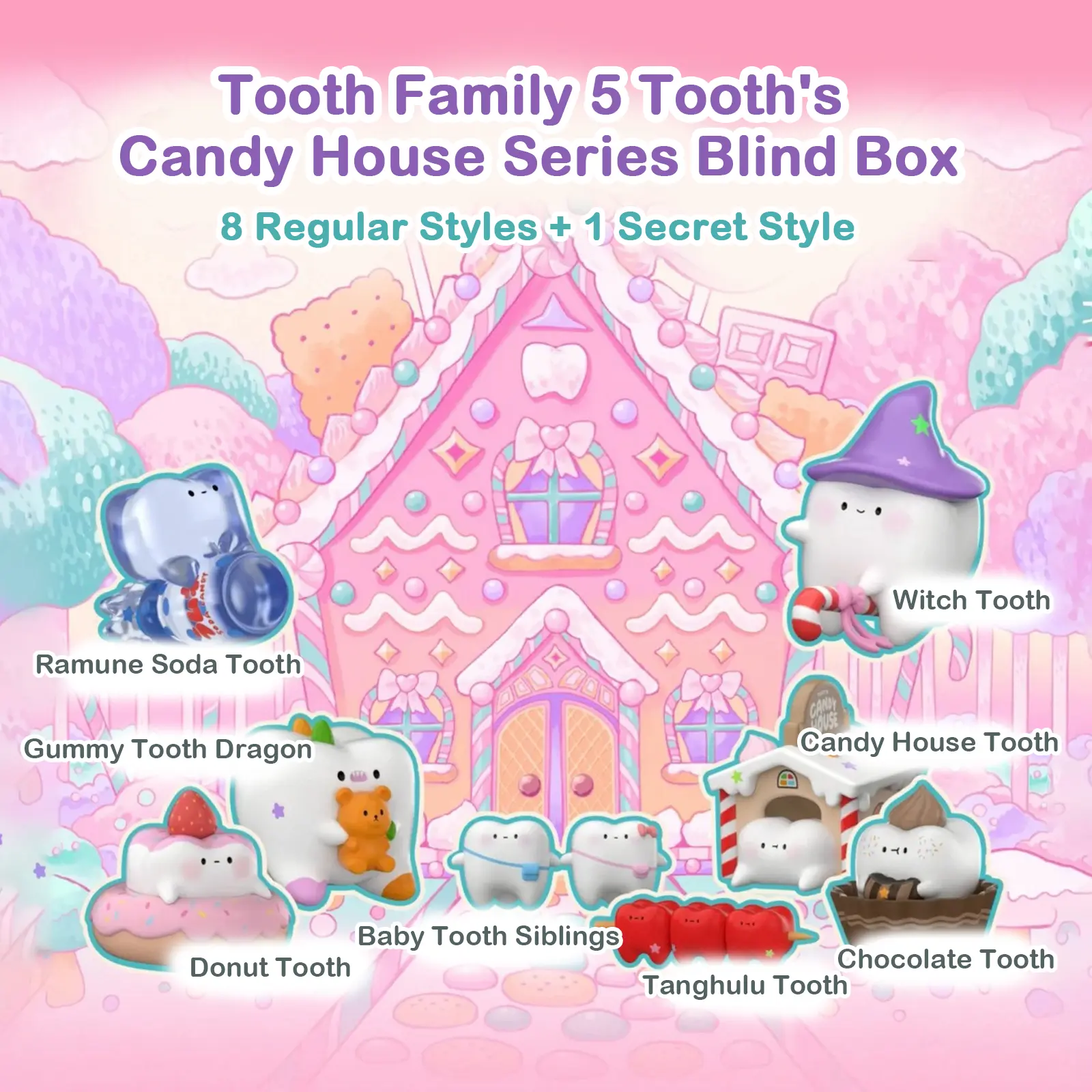 Tooth Family 5 Tooth's Candy House Series Blind Box