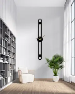Minimalist Large Wall Clock, Geometric Metal Wall Clock, Unique Wall Clock, Modern Wall Clock, Cloks for Wall, Wanduhr, Horloge, Home Decor