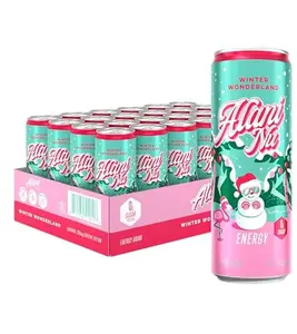 Alani Nu Winter Wonderland, Sugar Free, Low Calorie Drinks, 200mg Caffeine, Biotin, B Vitamins, Zero Sugar, 10 Calories, 12 Fl Oz Cans, 24 Pack