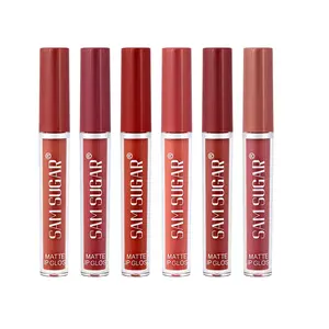 Luxe 6pcs Matte Liquid Lipstick Gift Set - 24H Long-Lasting, Smudge-Proof Formula - Velvety Finish With 6 Trendy Shades - Elegant Holiday/Party Makeup Kit