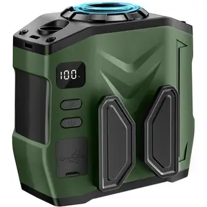 10000mAh Portable Waist Fan, 15000RPM Powerful 5-Speed Portable Fans With Flashlight Clip-On Neck Hands-Free Rechargeable Wearable Belt Fan for Outdoor Sports, Hiking, Gardening, Camping Travel