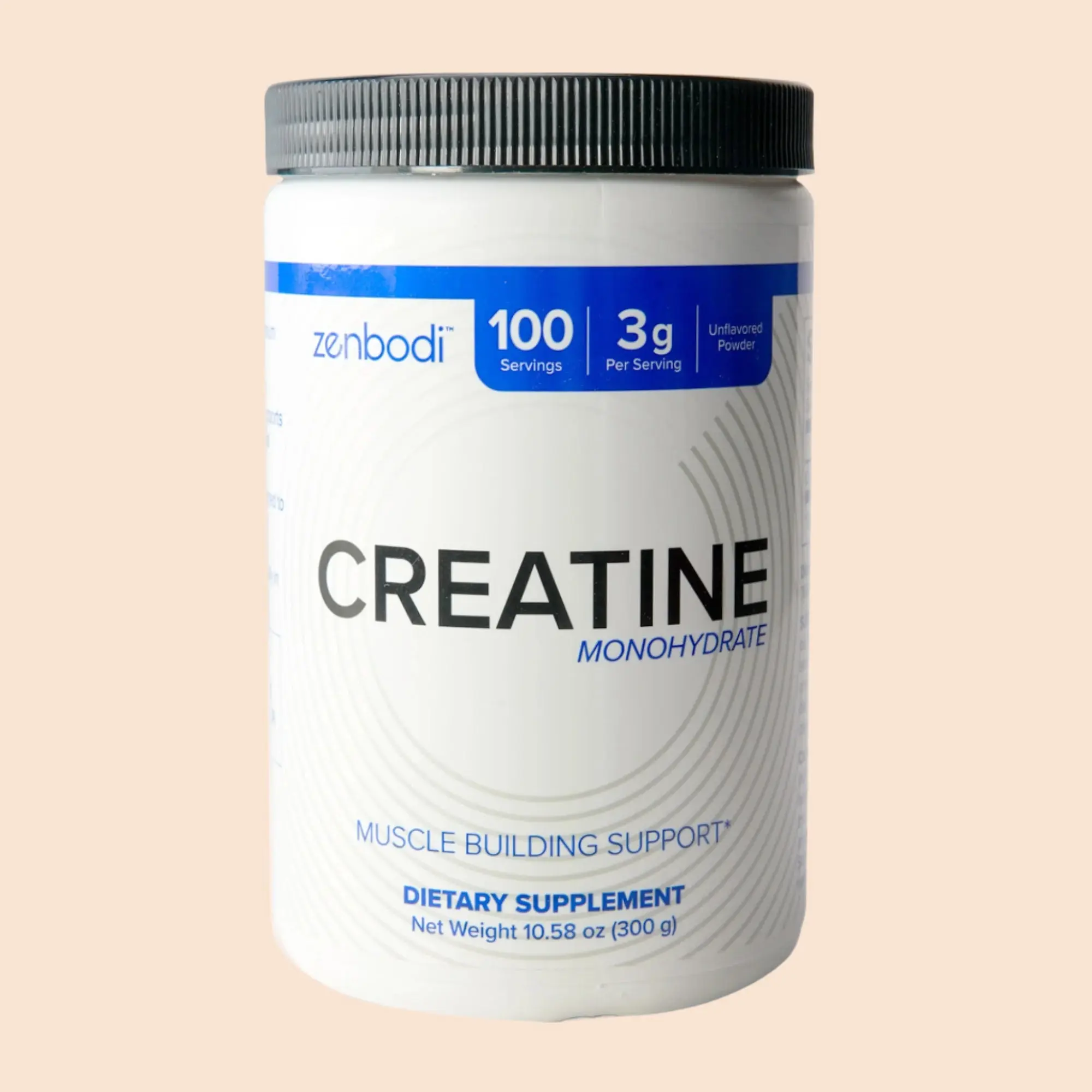 Creatine Power Charge, 300g - 100 Servings, 3g Per Scoop, Unflavored Powder for Muscle Building Support, Creatine Supplement, Pre-Workout Drink, Helps You Recover Better