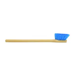 Long Handle Feathered Bristle Scrub Brush