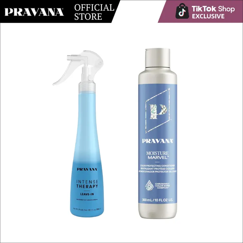 PRAVANA Moisture Marvel Conditioner 10oz + Intense Therapy Leave-In Hydrating Mist 10oz PRAVANA Moisture Marvel Conditioner 10oz + Intense Therapy Leave-In Hydrating Mist 10oz