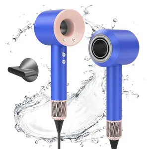 Ionic Fast Drying Hair Dryer,Negative Blow Dryer with High-Speed 110,000 RPM Brushless Powerful Digital Motor,Low Noise Thermo-Control, Magnetic Nozzle for Home/Travel/Salon