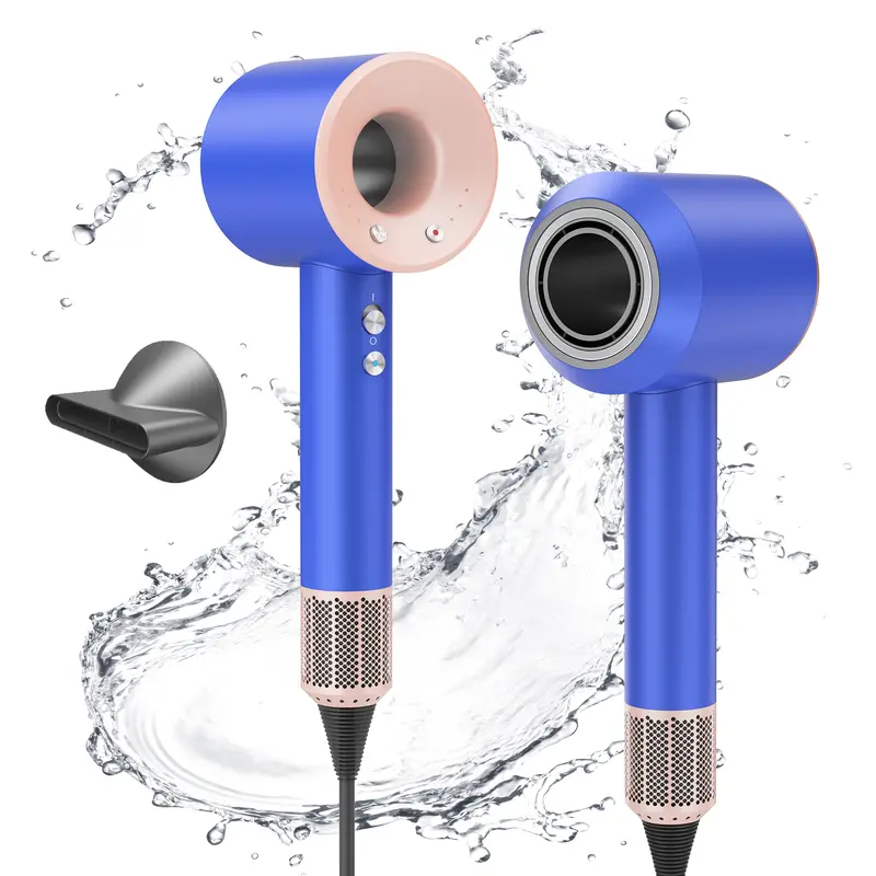 Ionic Fast Drying Hair Dryer,Negative Blow Dryer with High-Speed 110,000 RPM Brushless Powerful Digital Motor,Low Noise Thermo-Control, Magnetic Nozzle for Home/Travel/Salon