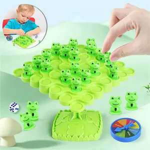 1-4 Player Frog Balance Tree Game | Kids STEM Learning Toy | Family Fun | Birthday Gift (50 Frogs+Bag)
