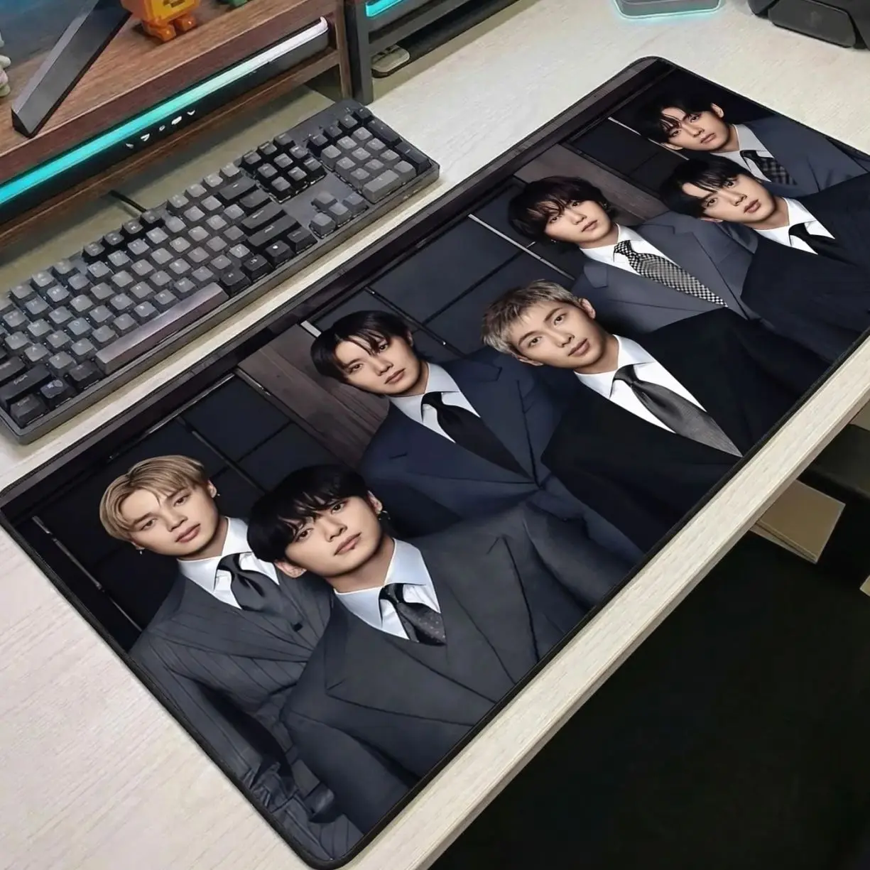 Arirang Mouse Pad, Bangtan Boys Gaming Desk Mat, Kpop Anime Style XL Mousepad,  Army Gift, Korean Music Desk Accessories
