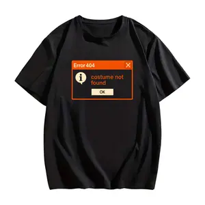 100% Cotton Error 404 Costume Not Found Funny Programmer T-Shirt