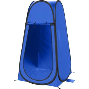 Pop Up Changing Tent, 3.3 x 3.3 x 6.2ft, Camping Shower Tent for Portable Toilet Stall or Dressing Room with Carry Bag for Camping, Beach, or Tailgate, Polyester