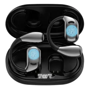 Wintory Open-Ear Wireless Bluetooth Earbuds with Mic, Over-Ear Sports Headphones for Running and Cycling, Secure Fit, 88dB Clear Sound, Holiday Gift and Christmas Stocking Stuffer Portable