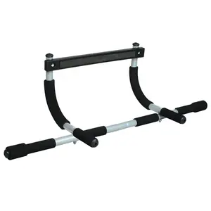 212 MAIN ConducTV Iron Gym Total Upper Body Workout Bar - Heavy-Duty Steel Construction, 3 Grips, Fits Doors