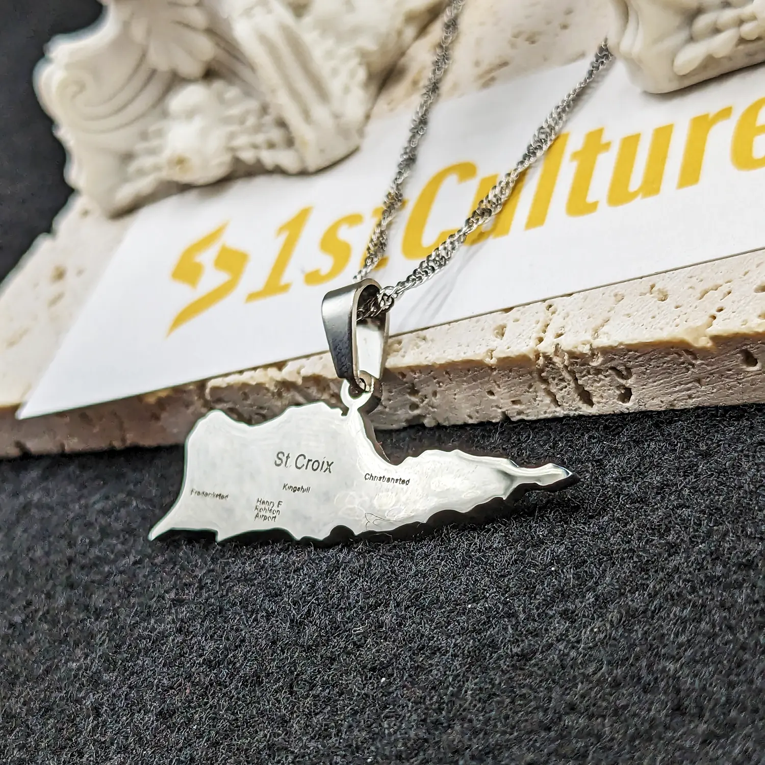 Saint Croix Necklace / Jewelry /saint Earrings Gift