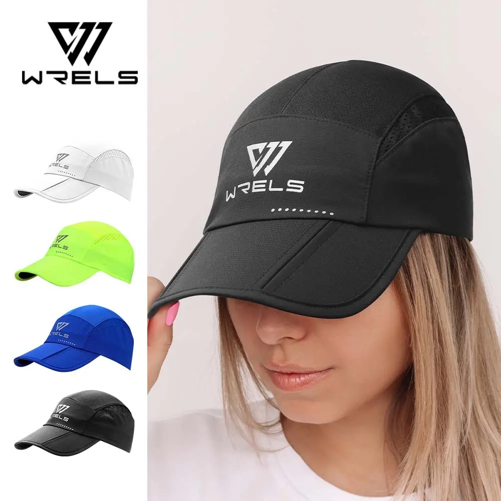 Breathable Sun Protection Foldable Quick-Dry Cycling Hat, Ventilated Baseball Cap for Outdoor Running Marathon, Full Coverage Racing Hat