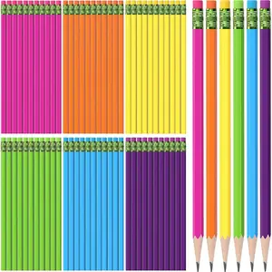 120 count #2 HB Pencils with Eraser No 2 Unsharpened Wooden Hexagonal Pencils for Adults Gifts for School  art Learning Office Sketching(Rainbow Colors)