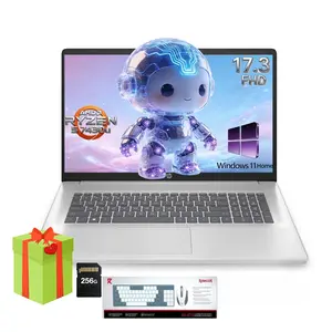 2026 HP 17.3" AI Laptop for Student & Business | Ryzen 5 7430U | 32GB RAM 512GB SSD | Win11 Home | Type-C | Numeric Keyboard | Accessory Bundle