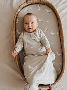 Long Sleeve Transitional Swaddle Sack - Goose / 0.5 TOG