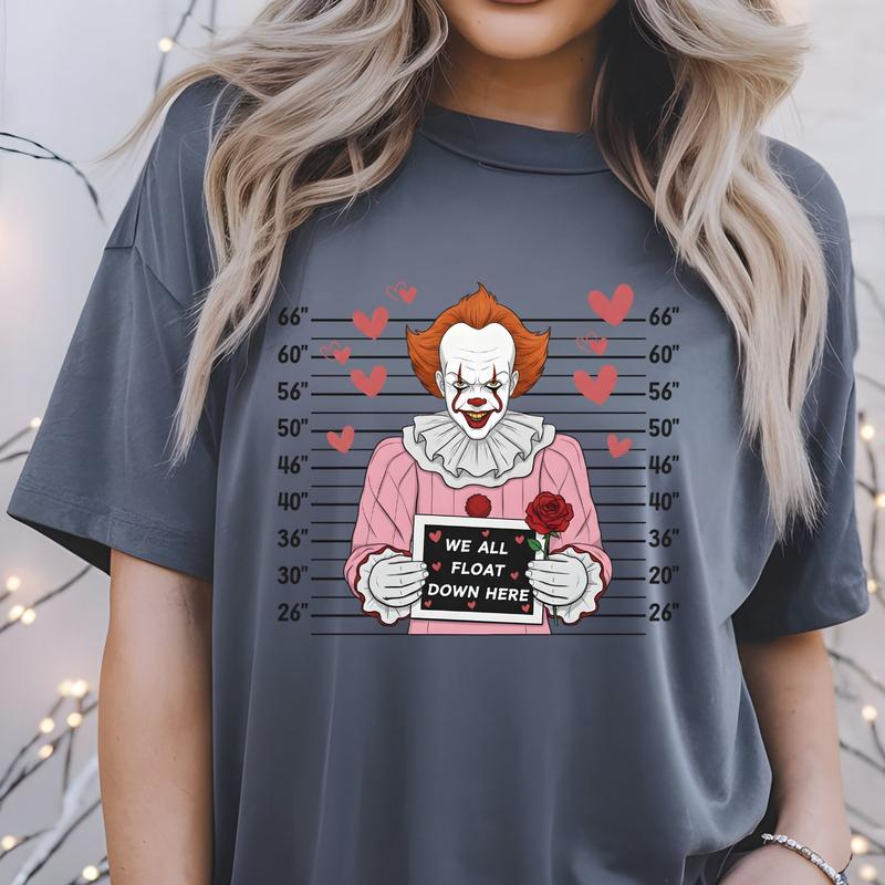 Valentine Horror Movie Characters Premade Gangsheet 6 Transfers Ready to Press DTF Hot Peel All Seasons Faux Rhinestone