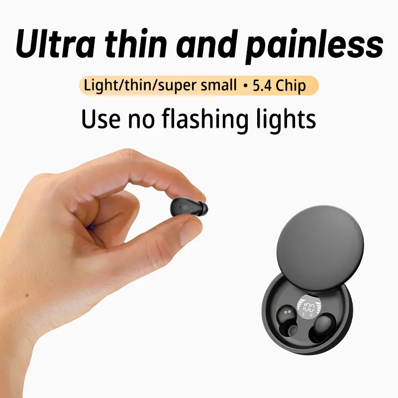 Invisible Sleep Earbuds for Side Sleepers, Mini Bluetooth Headset with Charging Case, 24H Playtime, Clear Calls, Noise Block, Wireless Audio for Android & iOS,back to school,back to school haul