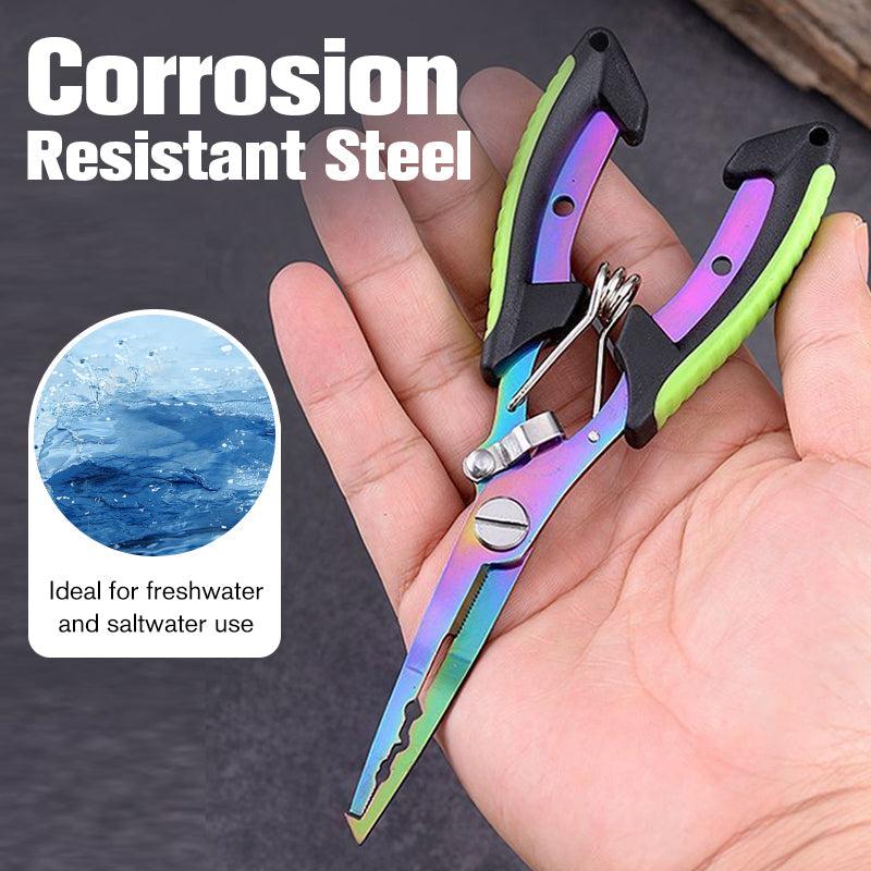 3-in-1 Colorful Multifunctional Fishing Pliers: Integrates Line Cutters and Split Ring Pliers; Suitable for Freshwater and Saltwater Fishing; A Perfect Gift Designed with Anglers in Mind