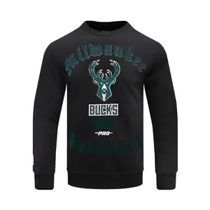 Pro Standard Old English Milwaukee Bucks Crewneck Sweatshirt