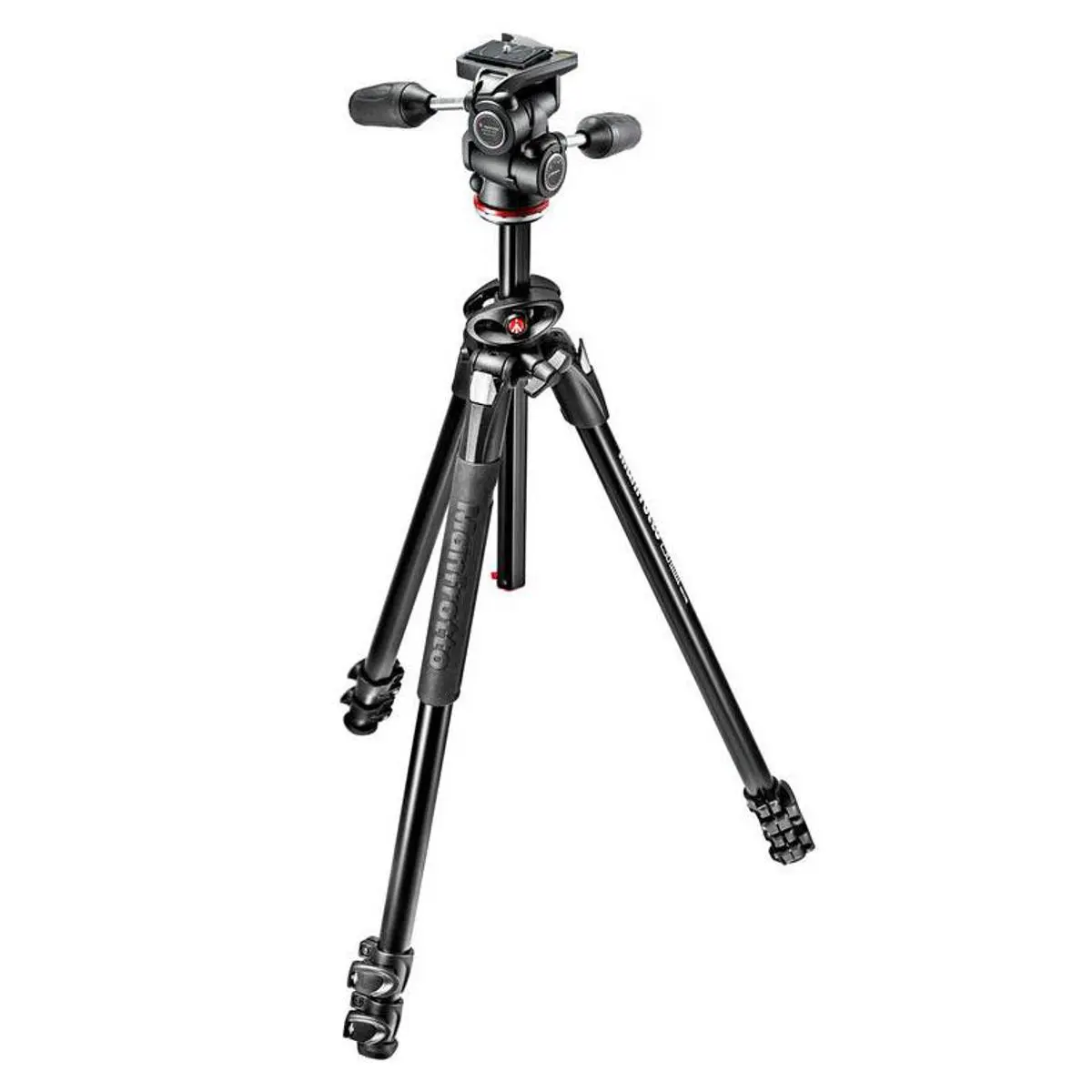 Manfrotto 290 Dual 3-Section Aluminum Tripod with 804 3-Way Pan and Tilt Head