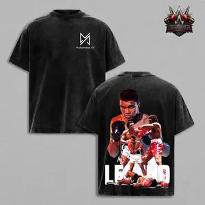 Muhammad Ali Washed Boxing T-Shirt, Vintage Legend Fighter Graphic Tee, Classic Boxing Fan Unisex Apparel