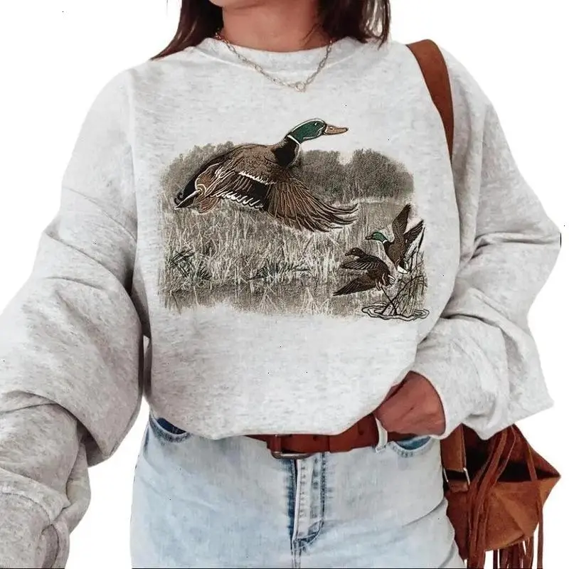 Mallard Duck Retro Unisex Tshirt, sweatshirt, hoodie Long Sleeve Cotton Womenswear Day - VDBVentures