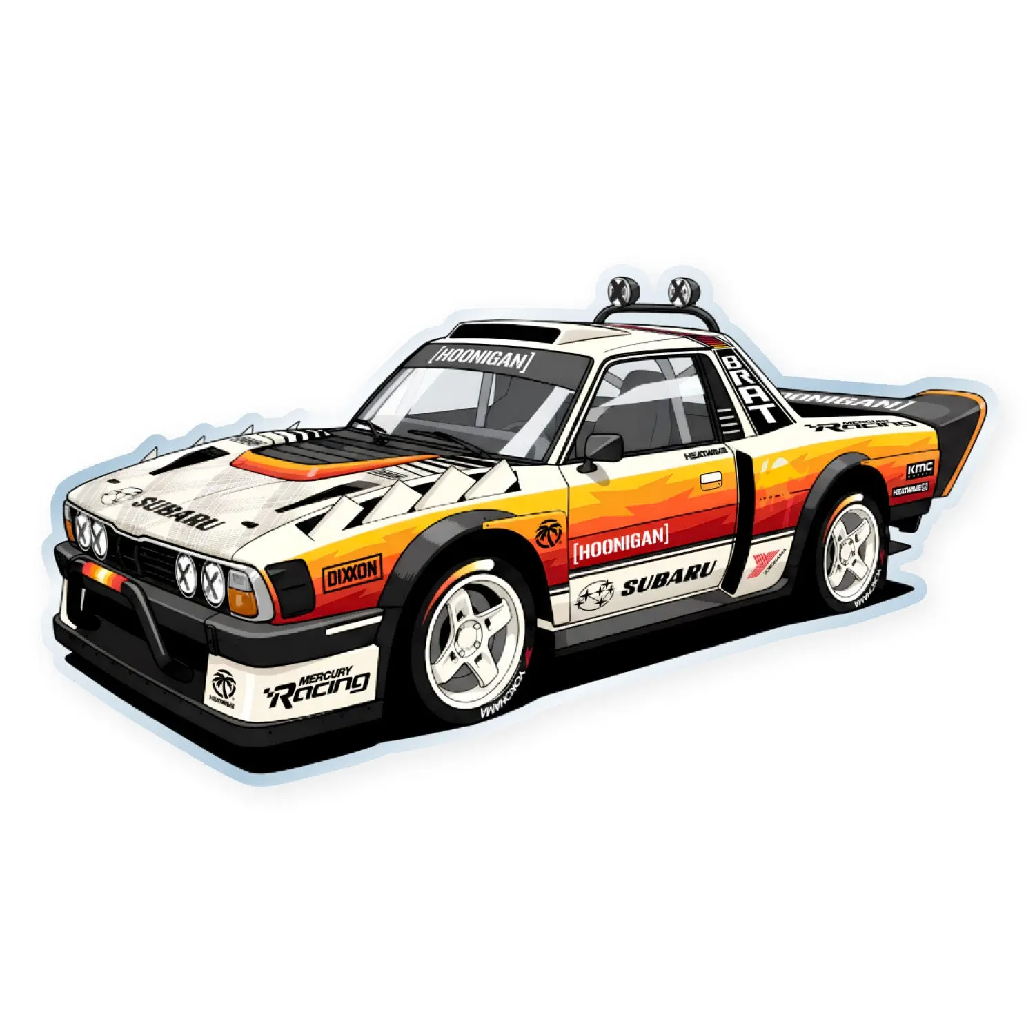 Hoonigan GYMKHANA AUSSIE SHRED BRAT Sticker (6.5")