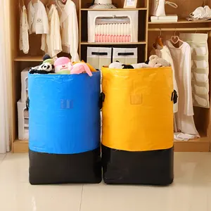 Waterproof Moving Bag, Durable Plastic Travel Luggage Organizer, Space Saving Design, Ideal for Home, Dorm, Closet Storage