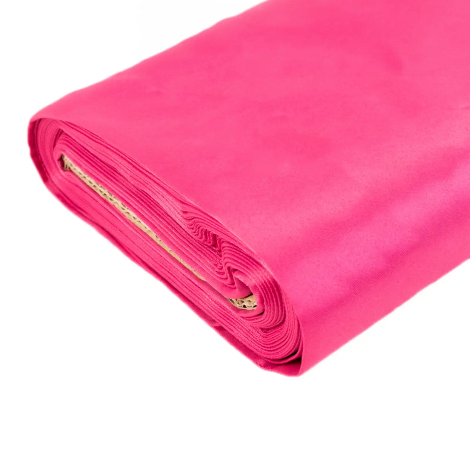 Fuchsia Lamour Satin Fabric Bolt - Heavy Matte Satin Fabric By The Yard, 54"x10yd, Ideal for DIY Projects, Machine Washable on Gentle Cycle With Cold Water, Low-Heat Tumble Dry, Heavy Matte Finish