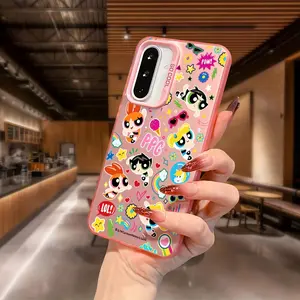 New Cartoon The Powerpuffs Girls Phone Case Protector, Protective, Suitable for Samsung Galaxy A17 A07 A56 A26 A36 A55 A35 A06 A16 A05 A14 A24 A34 A54 A15 A05s A04e A03s A25 A23 A33 A53 A73 A13 A32 A22 4G 5G Anti Fall Shockproof Matte Back Cover