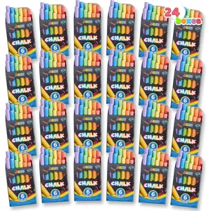 288 Counts Mini Chalk Set for Kids, Non-Toxic Chalks for Boys Girls 3+, School Supplies for Teachers, Goody Bag Fillers, Classroom Prizes Gifts (24 Boxes)