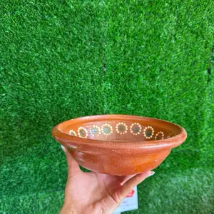 Pozolero Plate of Deep Clay 7.5In Sets.